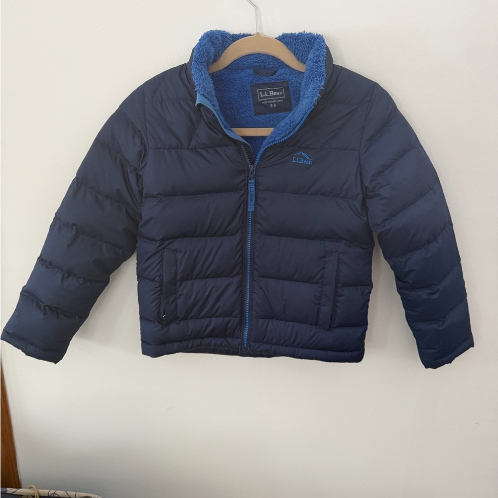 L.L. Bean Kids Dark Blue Puffer Coat